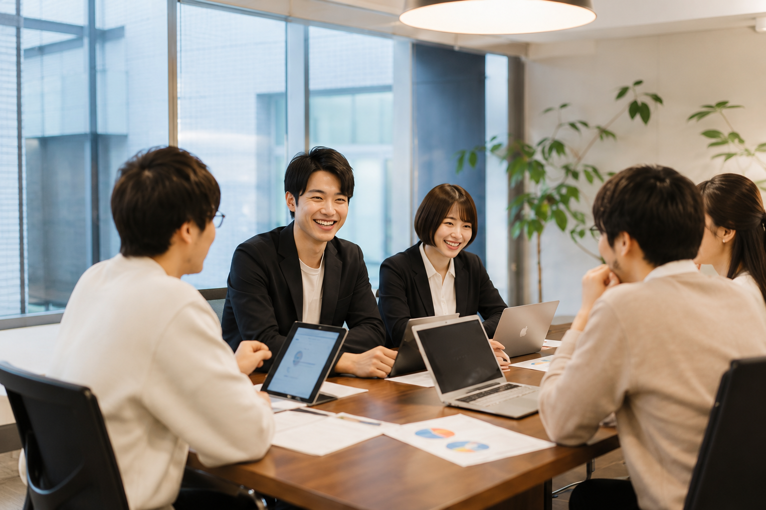未来計画士がチームの対話を支援する様子